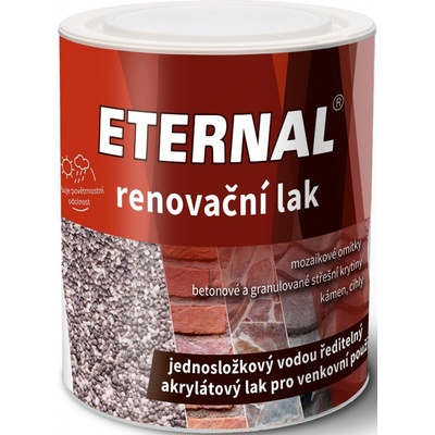 Eternal Bezbarvý lak renovační, polomatný, 1kg – Sleviste.cz