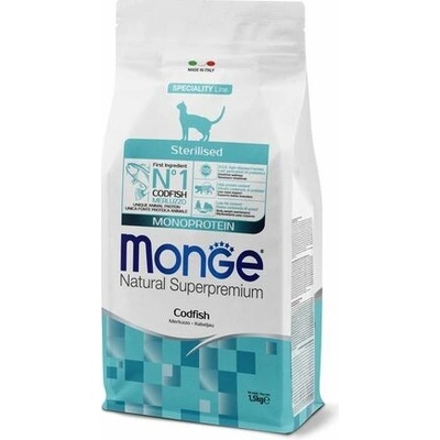 MONGE Natural Superpremium Sterilised s treskou 1,5 kg