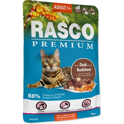Rasco Premium Cat Adult Duck Buckthorn 85 g