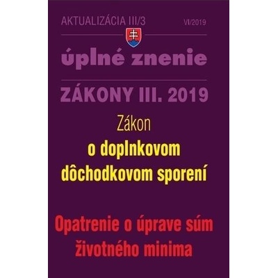 Aktualizácia III3 2019