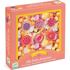 DJECO Творчески комплект за бижута Djeco Fancy Beads - Цветчета (DJ09854) - baby