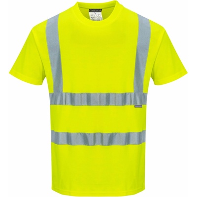 Portwest S170 Bavlnené reflexné tričko žltá XS