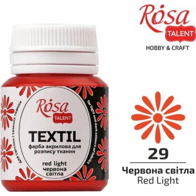 Rosa Talent farba na textil 20 ml 29 red light