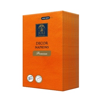 Цветни плътни салфетки 1/8 Premium 33/40 -оранж (1/78343232)