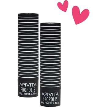 APIVITA Комплект - Стик за устни, прополис, 2 х 4.4 g