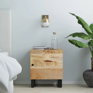 vidaXL Нощно шкафче, 40x33x46 см, масивно мангово дърво (345208)