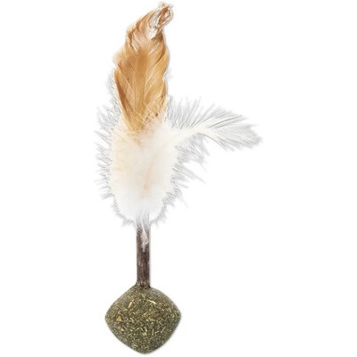 Beeztees s loptičkou s catnipom a perím 16 cm