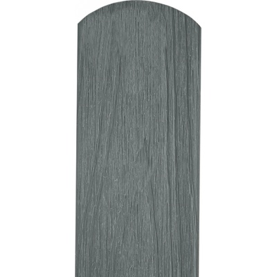 Plotovka Dřevoplus Profi 138 mm, barva Grey - šedá Výška plotovky: 180 cm, Varianta plotovky: kulatá