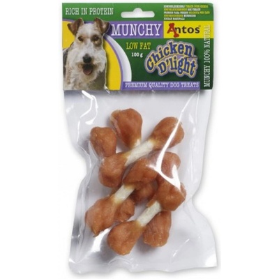 Antos Chicken D'light Munchy - Кучешко лакомство солети с пилешко месо, 100 гр
