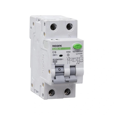 NOARK Electric Ex9BL-N Автоматичен прекъсвач + ДТЗ 1P+N 20A 30mA крива C 6kA клас А - 107647 (107647)