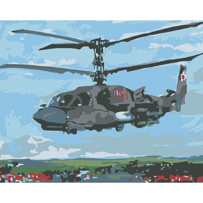ZUTY Maľovanie podľa čísel vojeý vrtuľník