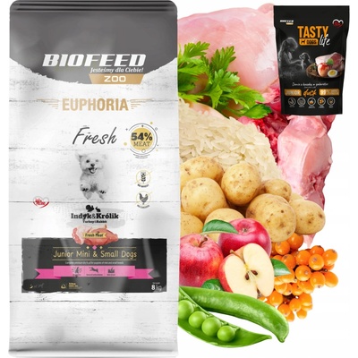 Biofeed Euphoria Fresh Meat Adult Mini Small Morka s králikom 8 kg