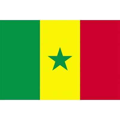 Státní vlajka Senegal tištěná venkovní Alerion