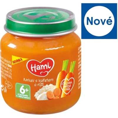 Hami Mrkev s kuřetem a rýží 125 g – Hledejceny.cz