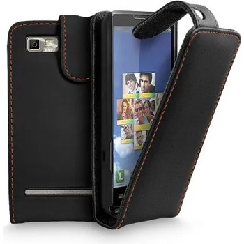 Image 1 of Motorola Motoluxe Flip Калъф Черен + Протектор