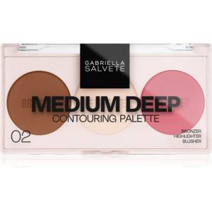 Gabriella Salvete Contouring Palette контурираща палитра за лице цвят 02 Medium Deep 9 гр