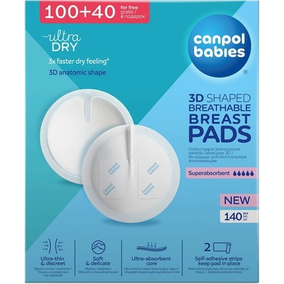 Canpol Babies Tvarované prodyšné 3D vložky do podprsenky 140 ks – Sleviste.cz