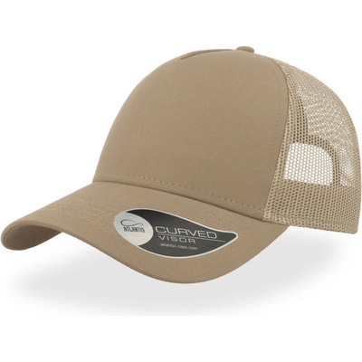 Atlantis Headwear Rapper Trucker 5 panelová COT338020z7599-khaki/stone Khaki/šedá stone