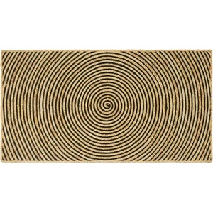 vidaXL Килим за площ Черно 80 x 150 cm юта (42010735)