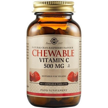 Solgar Vitamin C 500mg Chewable [90 Дъвчащи таблетки] Малина
