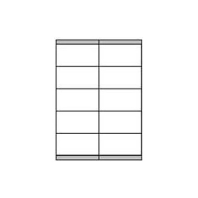 Etikety univerzálne 105x57mm Etibox A4 100 hárkov