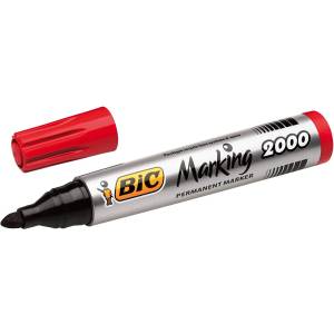 BIC Маркер перманентен bic 2000 червен
