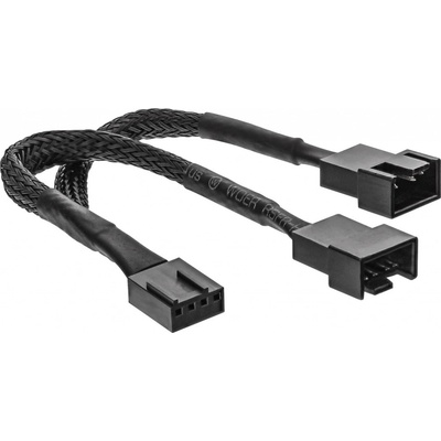InLine Napájecí kabel pro ventilátory 4pin(M) - 2x 4pin(F), 0,15m (33328Y) - 11.42.1105