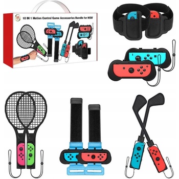 JYS Sada příslušenství 10v1 pro Joy-Con Nintendo Switch / NS215