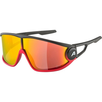 Alpina Слънчеви очила Alpina Legend Q-Lite Cat. 3 Sunglasses - Black / Red Matt / Q-Lite Purple / Burgundy - размер One Size (205-3721-0111)
