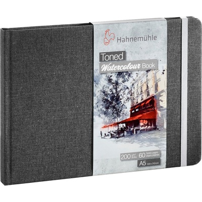 Hahnemühle Toned Watercolor Скицник 60 A5 200 g Light Grey (17.1964)