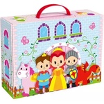 Tooky Toy Игрален комплект Tooky Toy - Дървен преносим замък (108740)