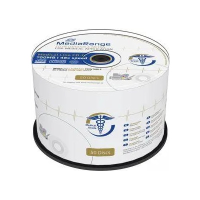 MediaRange CD-R MediaRange Medical Line 700MB, 80min 48x speed, inkjet fullsurface printable, Cake 50