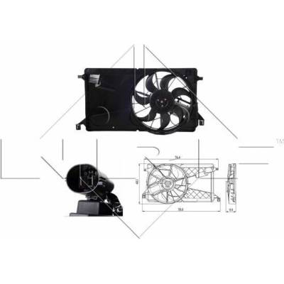 Ventilátor chladenia motora NRF 47291
