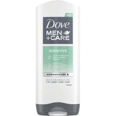Dove Sensitive pánsky sprchový gél 400 ml