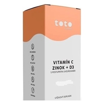 Toto Vitamín C + Zinok + D3 90 kapsúl