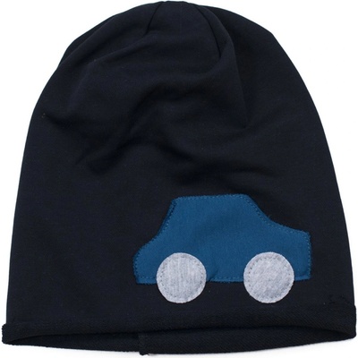 chlapčenská čiapka Auto čierna