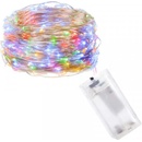 SPRINGOS LED reťaz Nano 1 m 10 LED 2x AA multicolor