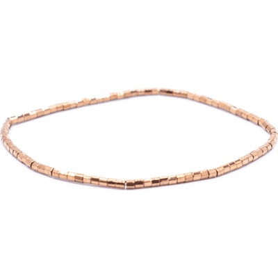 Milujeme Kameny Hematit barvený bronzový náramek váleček DVABBNA4