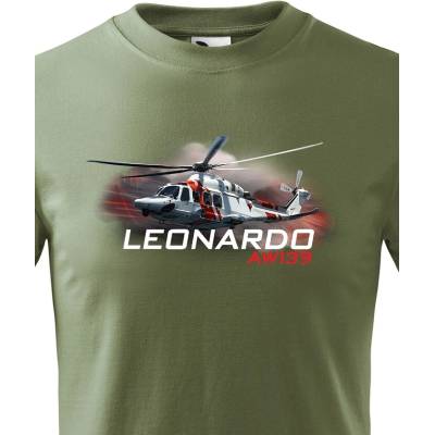 Dětské tričko Leonardo AW139 MilitaryCanvas Dětské tričko Bezvatriko.cz 3235