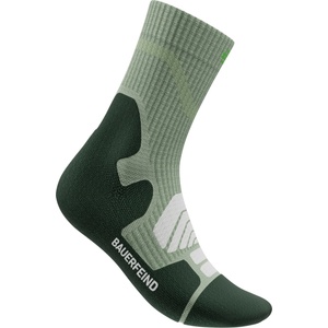 Bauerfeind Sports Дамски туристически чорапи Bauerfeind sports Women's Outdoor Merino Mid Cut Socks Walking socks - Herbal Green - размер 43-46 (EU) (201-7781-0313)