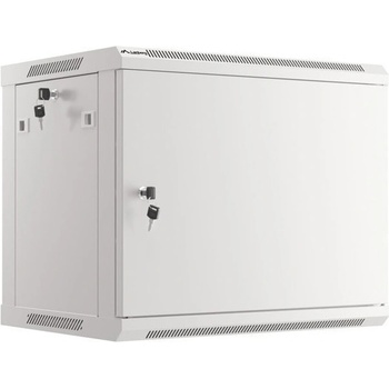 Lanberg Комуникационен шкаф Lanberg WF01-6409-00S, 19", 9U, 51.2 x 45 x 60 cm, товароносимост до 60кг, сив (WF01-6409-00S)