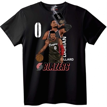 NOONEBRAND Тениска Damian Lillard Blazers 0 - XL, Black