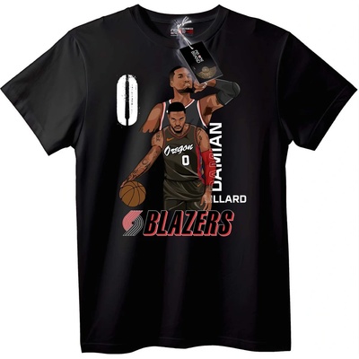 NOONEBRAND Тениска Damian Lillard Blazers 0 - XL, Black