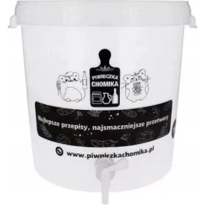 Fermentačná nádoba 30L s vekom, kohútikom, trubkou a tesnením 62821