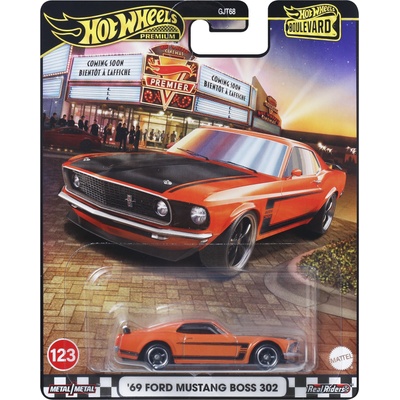 Mattel Метална количка Hot Wheels Boulevard - '69 Ford Mustang Boss 302, 1: 64 (JBL20)