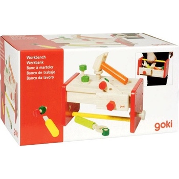 Goki Дървен комплект Goki - Кутия с инструменти (58871)