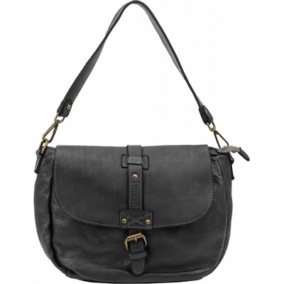 Dámská kožená crossbody kabelka VS 005 černá