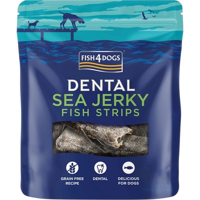 FISH4DOGS DENTAL SEA mořská ryba proužky 500 g