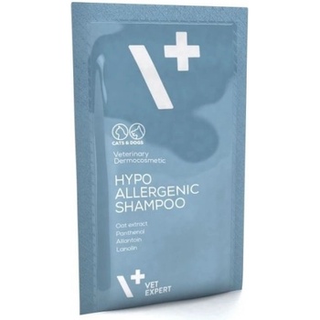 VET EXPERT HYPOALLERGENIC SHAMPOO - дермокозметичен шампоан за животни с чувствителна кожа, предразположена към раздразнения, алергии и прекомерно изсушаване, сашета 20 х 15 мл - Vet Expert - Полша