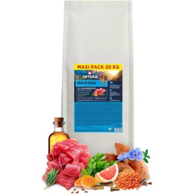 ONTARIO Adult All Breeds Monoprotein Tuna & Sweet Potatoes 20 кг